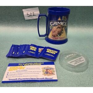 Vintage 1988 Joe Camel 75th Birthday Mug Blue Smooth Move Life Hacks Collectible